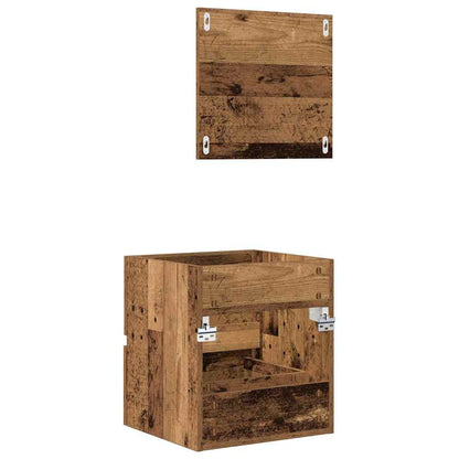 vidaXL Bathroom Cabinet Old Wood 41 x 38.5 x 45 cm Engineered Wood