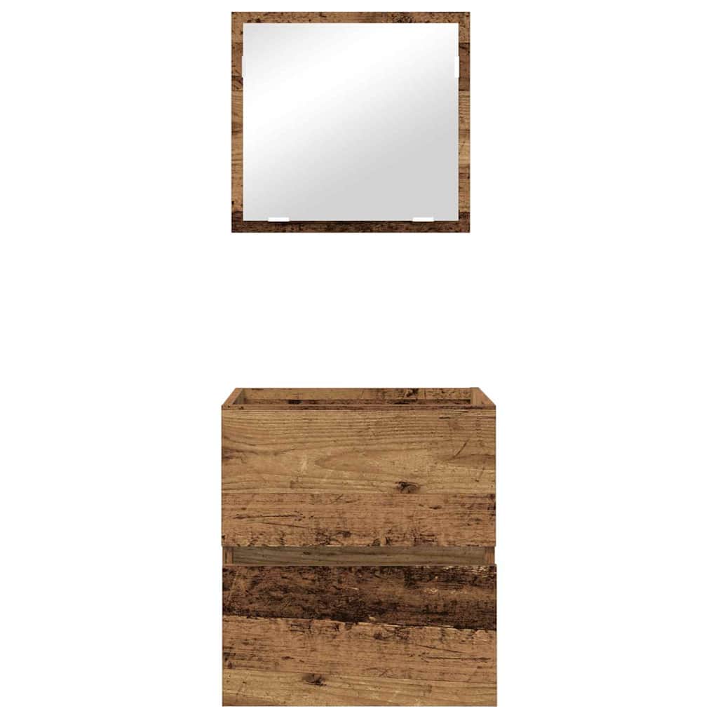 vidaXL Bathroom Cabinet Old Wood 41 x 38.5 x 45 cm Engineered Wood