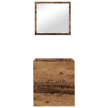 vidaXL Bathroom Cabinet Old Wood 41 x 38.5 x 45 cm Engineered Wood