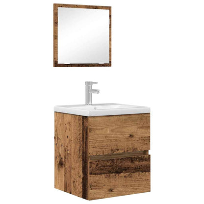 vidaXL Bathroom Cabinet Old Wood 41 x 38.5 x 45 cm Engineered Wood