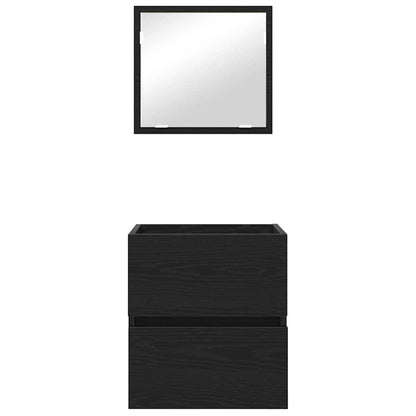 vidaXL Bathroom Cabinet Black Oak 41 x 38.5 x 45 cm Engineered Wood