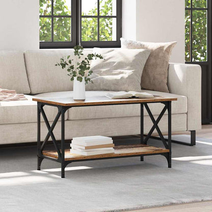 vidaXL Coffee Table Old wood 80 x 45 x 45.5 cm Engineered wood