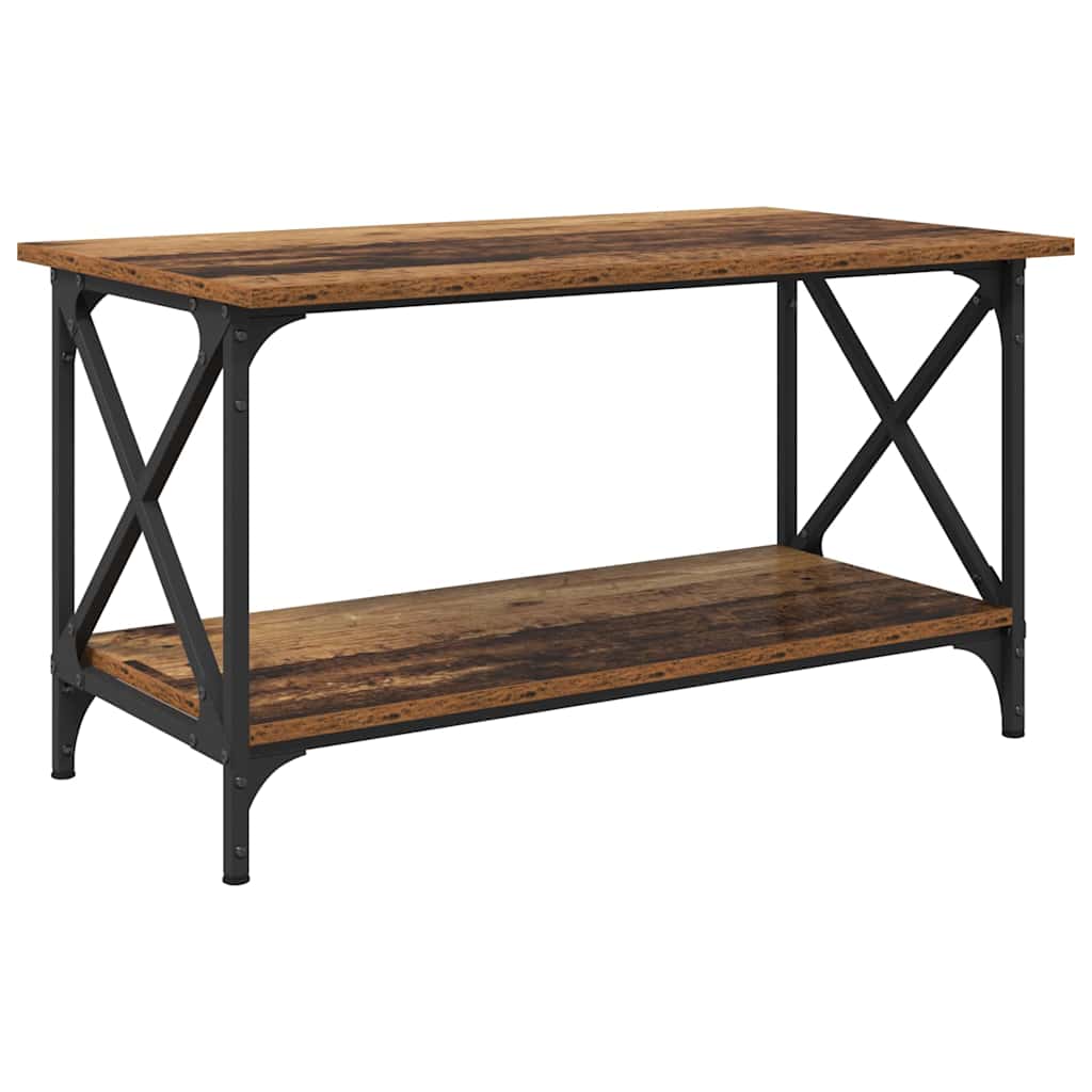 vidaXL Coffee Table Old wood 80 x 45 x 45.5 cm Engineered wood