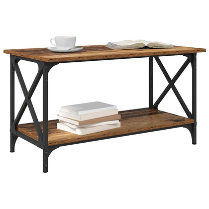 vidaXL Coffee Table Old wood 80 x 45 x 45.5 cm Engineered wood