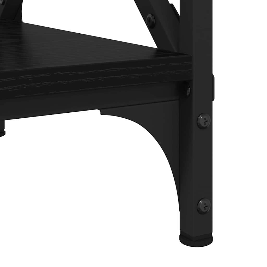 vidaXL Coffee Table Black oak 80 x 45 x 45.5 cm Engineered wood