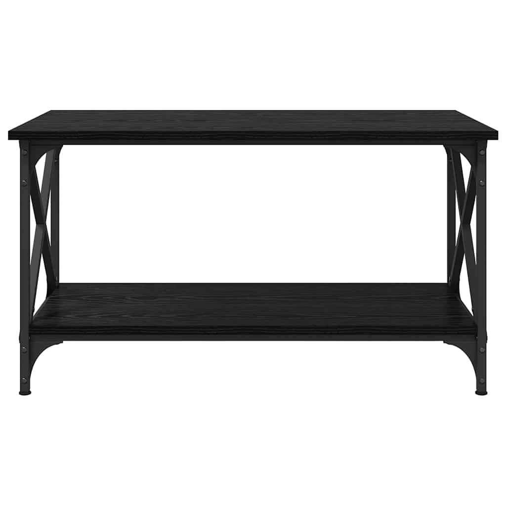 vidaXL Coffee Table Black oak 80 x 45 x 45.5 cm Engineered wood