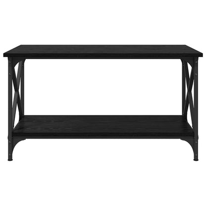 vidaXL Coffee Table Black oak 80 x 45 x 45.5 cm Engineered wood