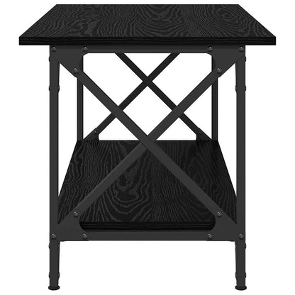 vidaXL Coffee Table Black oak 80 x 45 x 45.5 cm Engineered wood