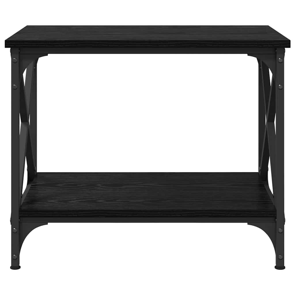 vidaXL Side Table Black Oak 55 x 38 x 45 cm Engineered Wood