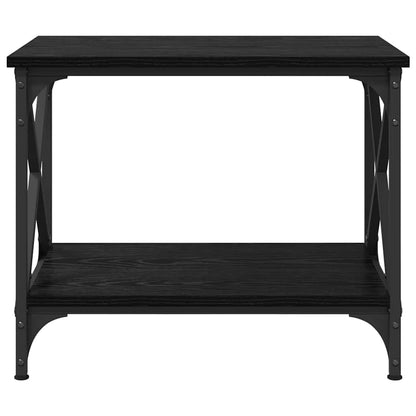 vidaXL Side Table Black Oak 55 x 38 x 45 cm Engineered Wood