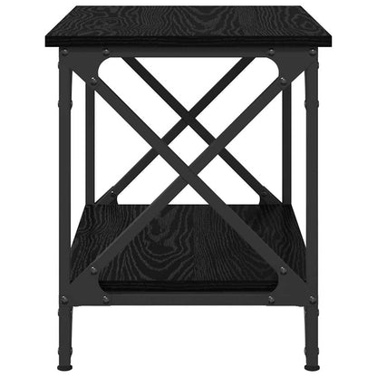 vidaXL Side Table Black Oak 55 x 38 x 45 cm Engineered Wood