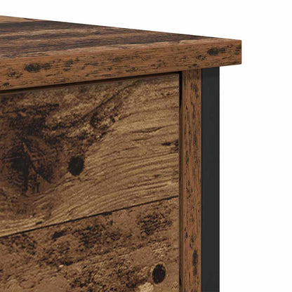 vidaXL Bedside Cabinet Old Wood 40 x 42 x 60 cm Engineered Wood
