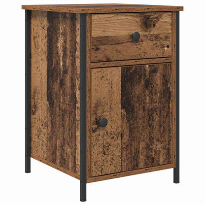 vidaXL Bedside Cabinet Old Wood 40 x 42 x 60 cm Engineered Wood