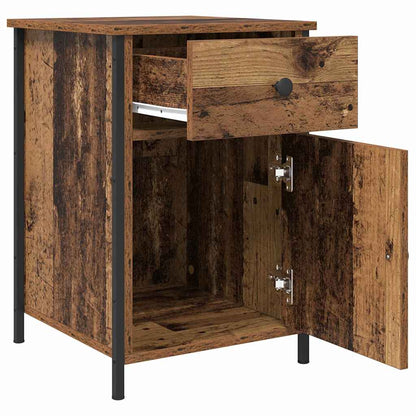 vidaXL Bedside Cabinet Old Wood 40 x 42 x 60 cm Engineered Wood
