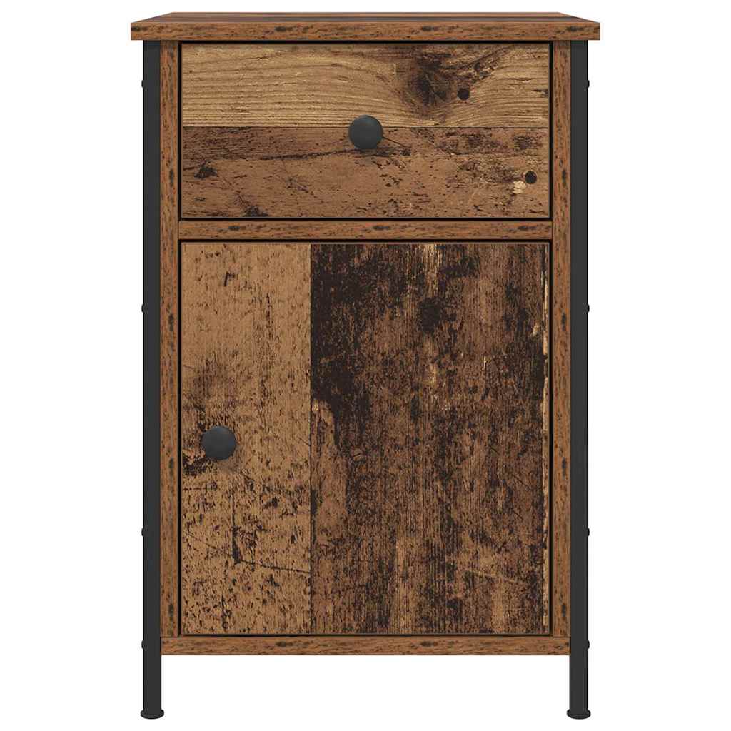 vidaXL Bedside Cabinet Old Wood 40 x 42 x 60 cm Engineered Wood