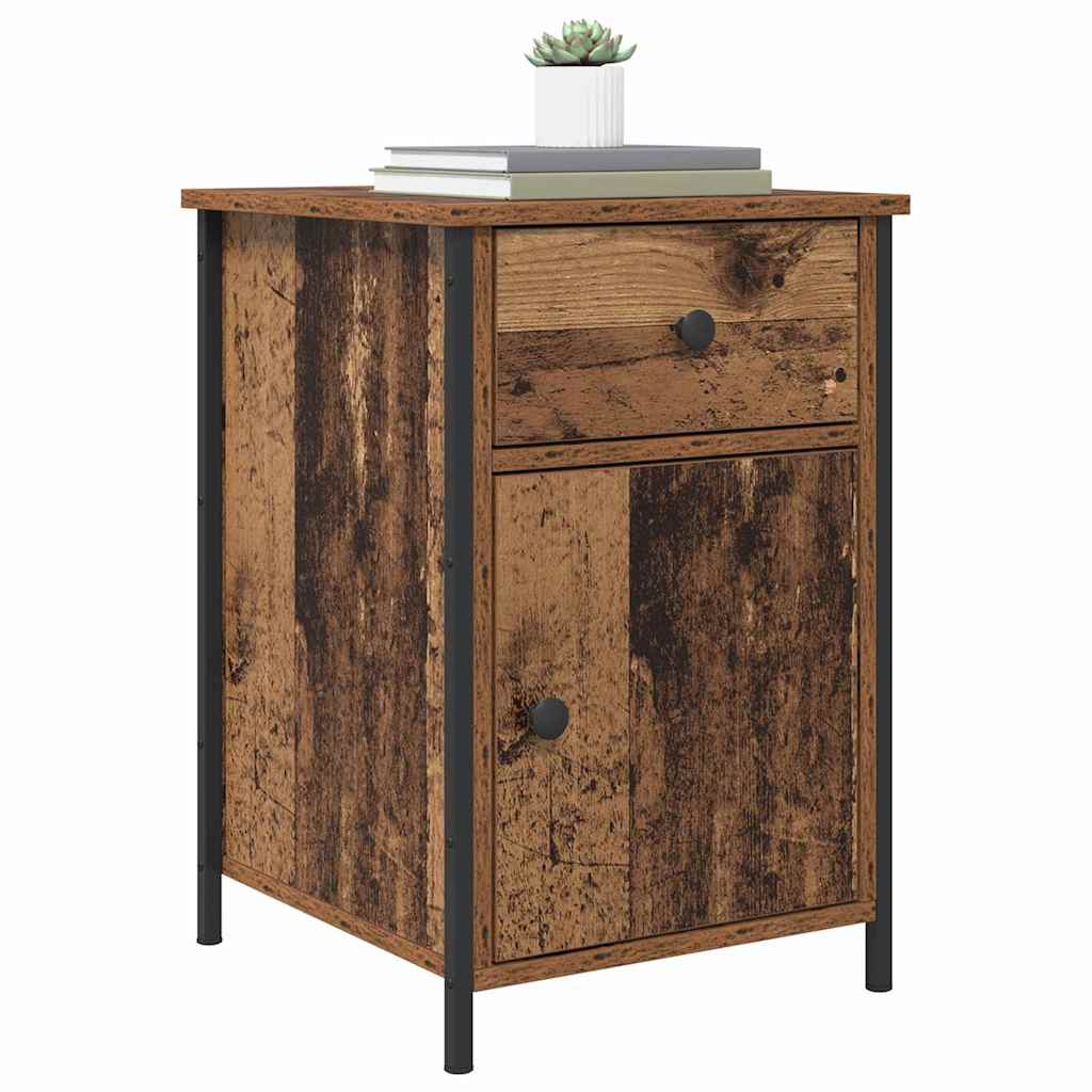vidaXL Bedside Cabinet Old Wood 40 x 42 x 60 cm Engineered Wood