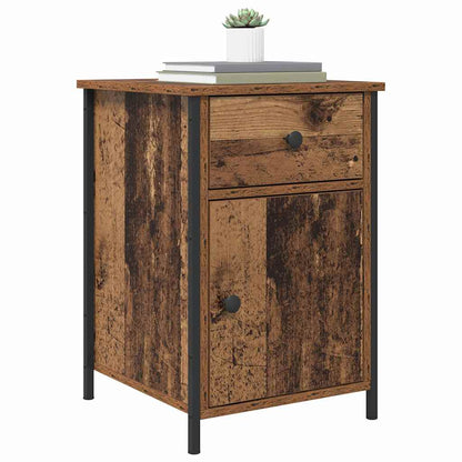 vidaXL Bedside Cabinet Old Wood 40 x 42 x 60 cm Engineered Wood