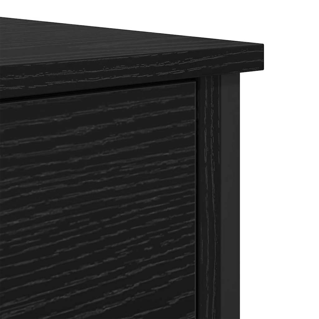 vidaXL Bedside Cabinet Black Oak 40 x 42 x 60 cm Engineered Wood