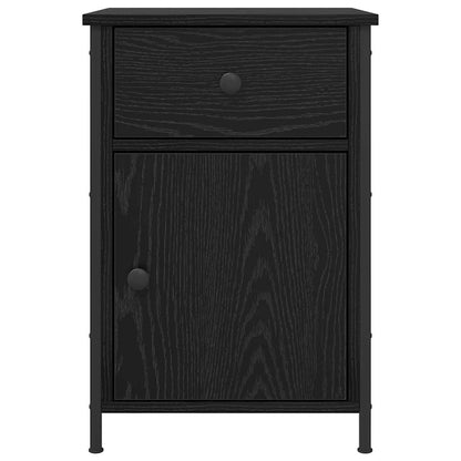 vidaXL Bedside Cabinet Black Oak 40 x 42 x 60 cm Engineered Wood