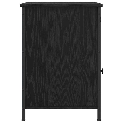 vidaXL Bedside Cabinet Black Oak 40 x 42 x 60 cm Engineered Wood