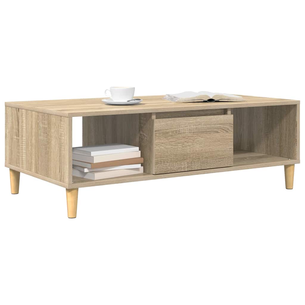vidaXL Coffee Table Sonoma Oak 102 x 55 x 35 cm Engineered Wood