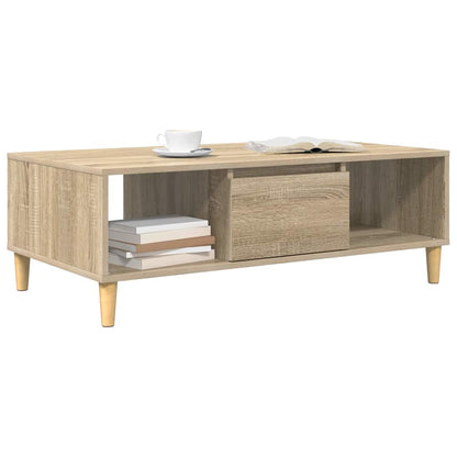 vidaXL Coffee Table Sonoma Oak 102 x 55 x 35 cm Engineered Wood