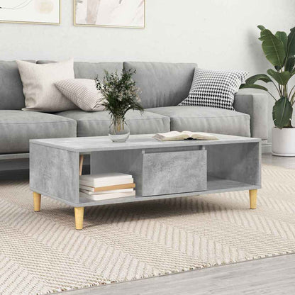 vidaXL Coffee Table Concrete Grey 102 x 55 x 35 cm Engineered Wood
