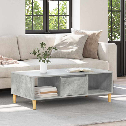 vidaXL Coffee Table Concrete Grey 102 x 55 x 35 cm Engineered Wood