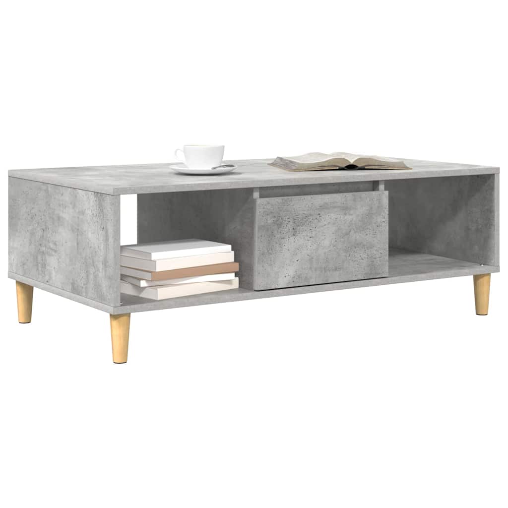 vidaXL Coffee Table Concrete Grey 102 x 55 x 35 cm Engineered Wood