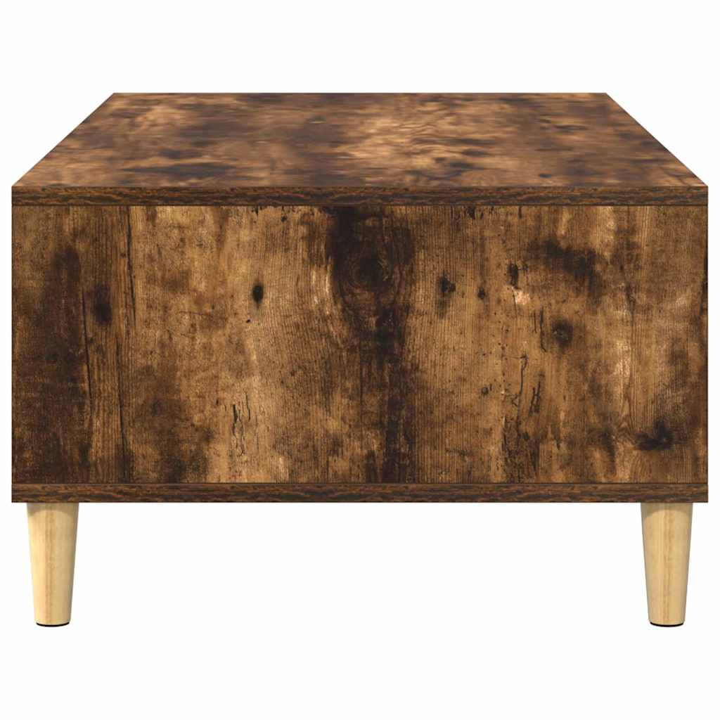 vidaXL Coffee Table Smoked Oak 102 x 55 x 35 cm Engineered Wood