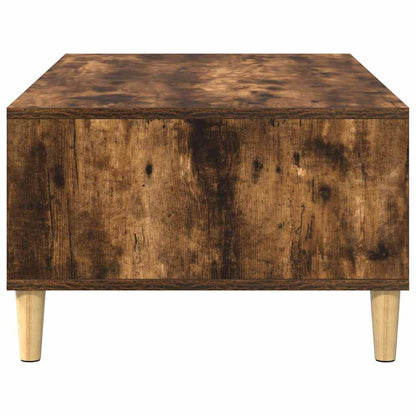 vidaXL Coffee Table Smoked Oak 102 x 55 x 35 cm Engineered Wood