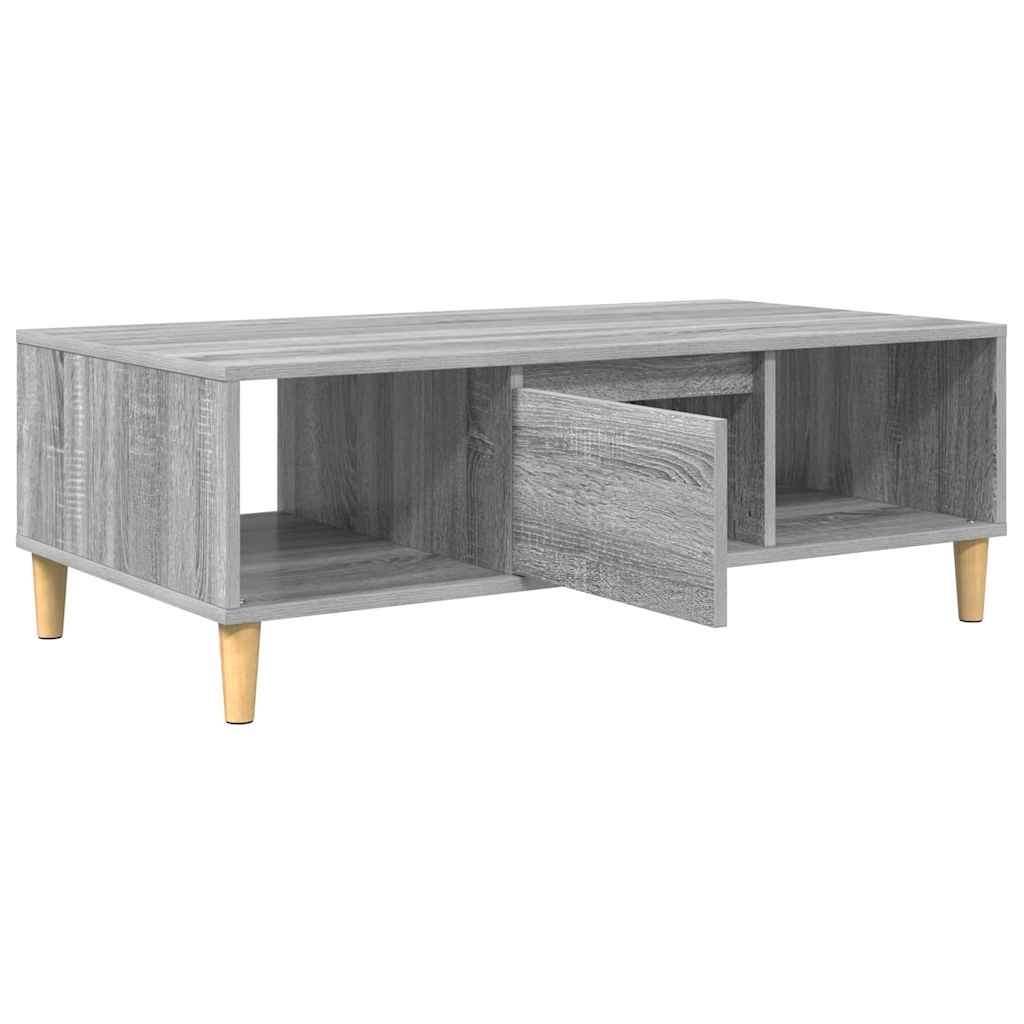 vidaXL Coffee Table Grey Sonoma 102 x 55 x 35 cm Engineered Wood