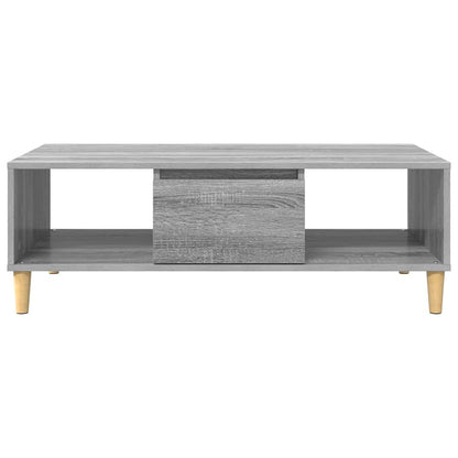 vidaXL Coffee Table Grey Sonoma 102 x 55 x 35 cm Engineered Wood