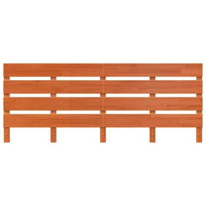 vidaXL Headboard Wax Brown 200.5 x 3 x 80 cm Solid Pine Wood
