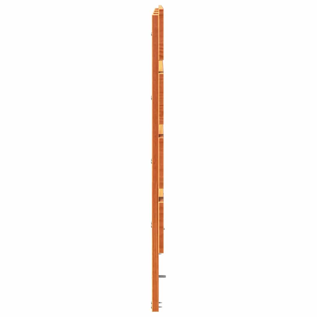 vidaXL Headboard Wax Brown 200.5 x 3 x 80 cm Solid Pine Wood