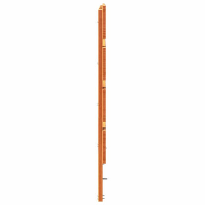 vidaXL Headboard Wax Brown 200.5 x 3 x 80 cm Solid Pine Wood