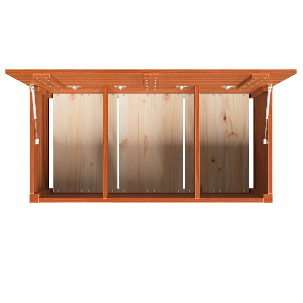 vidaXL Storage Box Wax Brown 101 x 50.5 x 46.5 cm Engineered wood
