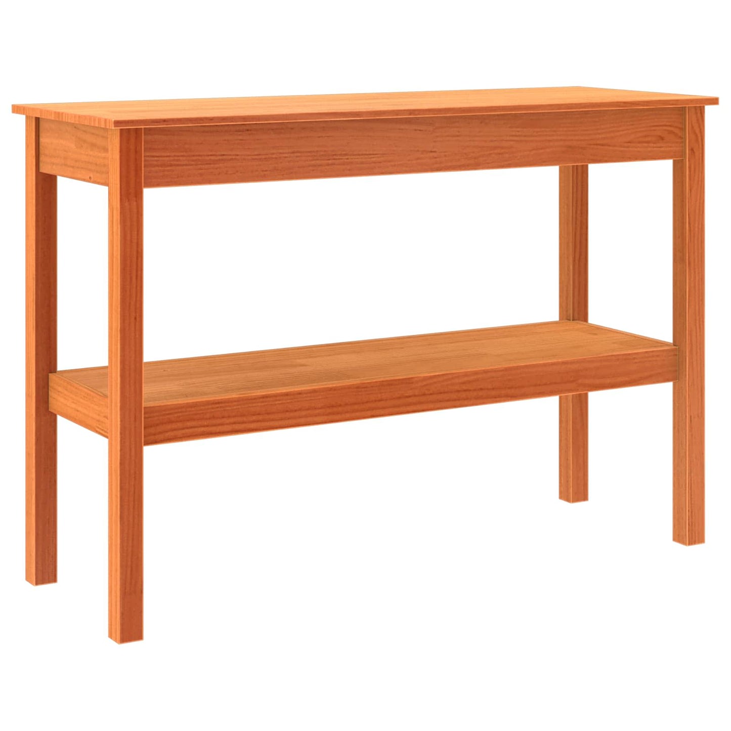 vidaXL Console Table Wax brown 110 x 40 x 75 cm Solid pine wood