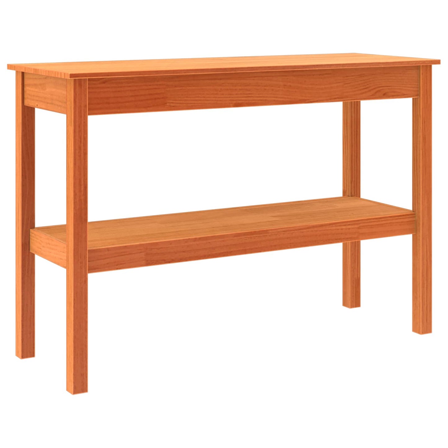 vidaXL Console Table Wax brown 110 x 40 x 75 cm Solid pine wood