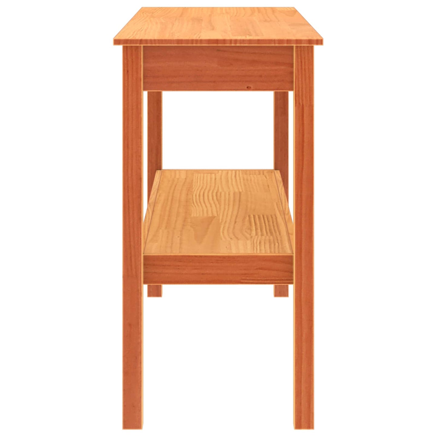 vidaXL Console Table Wax brown 110 x 40 x 75 cm Solid pine wood