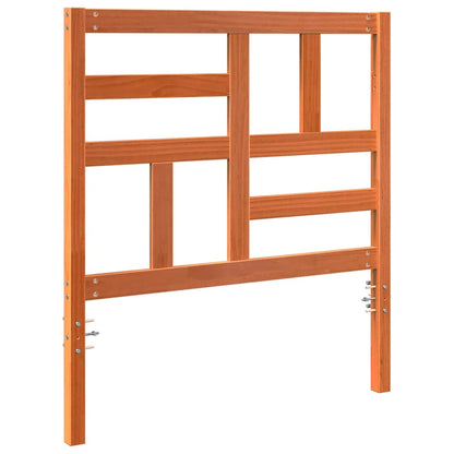 vidaXL Bed Headboard Wax Brown 105.5 x 4 x 104 cm Solid Pine Wood
