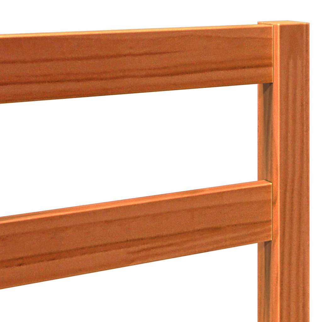 vidaXL Bed Headboard Wax Brown 145.5 x 4 x 104 cm Solid Pine Wood