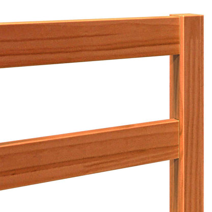 vidaXL Bed Headboard Wax Brown 145.5 x 4 x 104 cm Solid Pine Wood