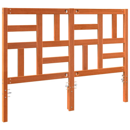 vidaXL Bed Headboard Wax Brown 145.5 x 4 x 104 cm Solid Pine Wood