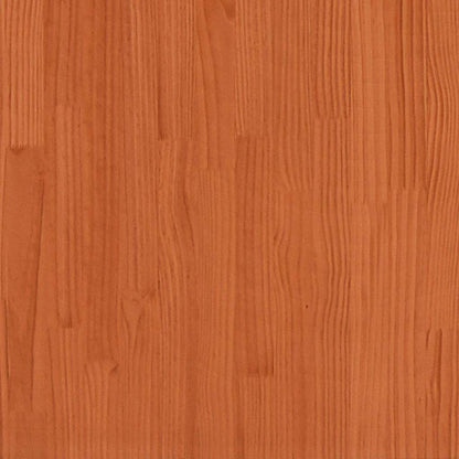 vidaXL Book Cabinet Wax Brown 104 x 33 x 110 cm Solid Pine Wood
