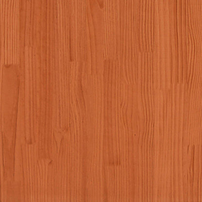vidaXL Book Cabinet Wax Brown 104 x 33 x 110 cm Solid Pine Wood