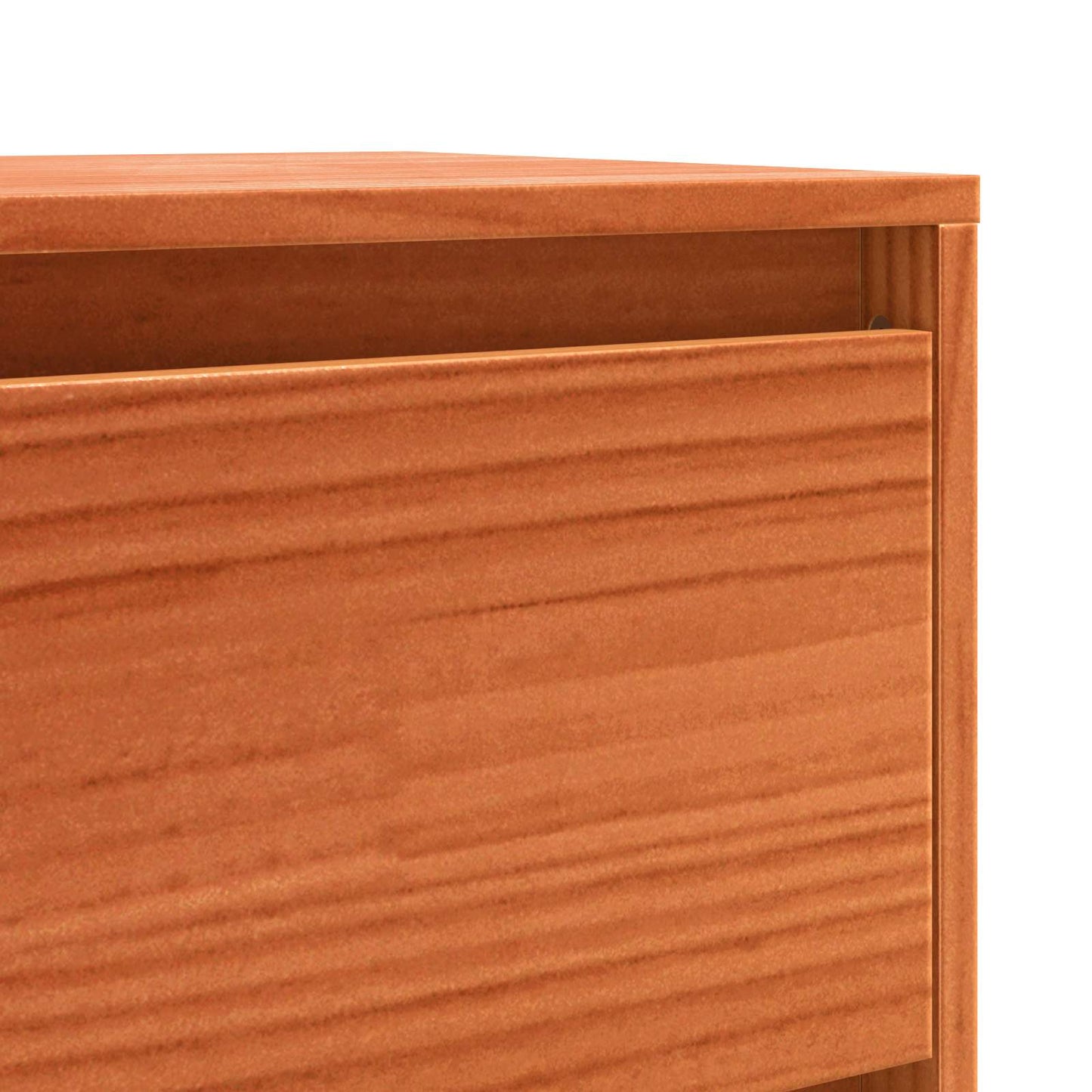 vidaXL Sideboard Brown Oak 111 x 34 x 75 cm Solid Pine Wood