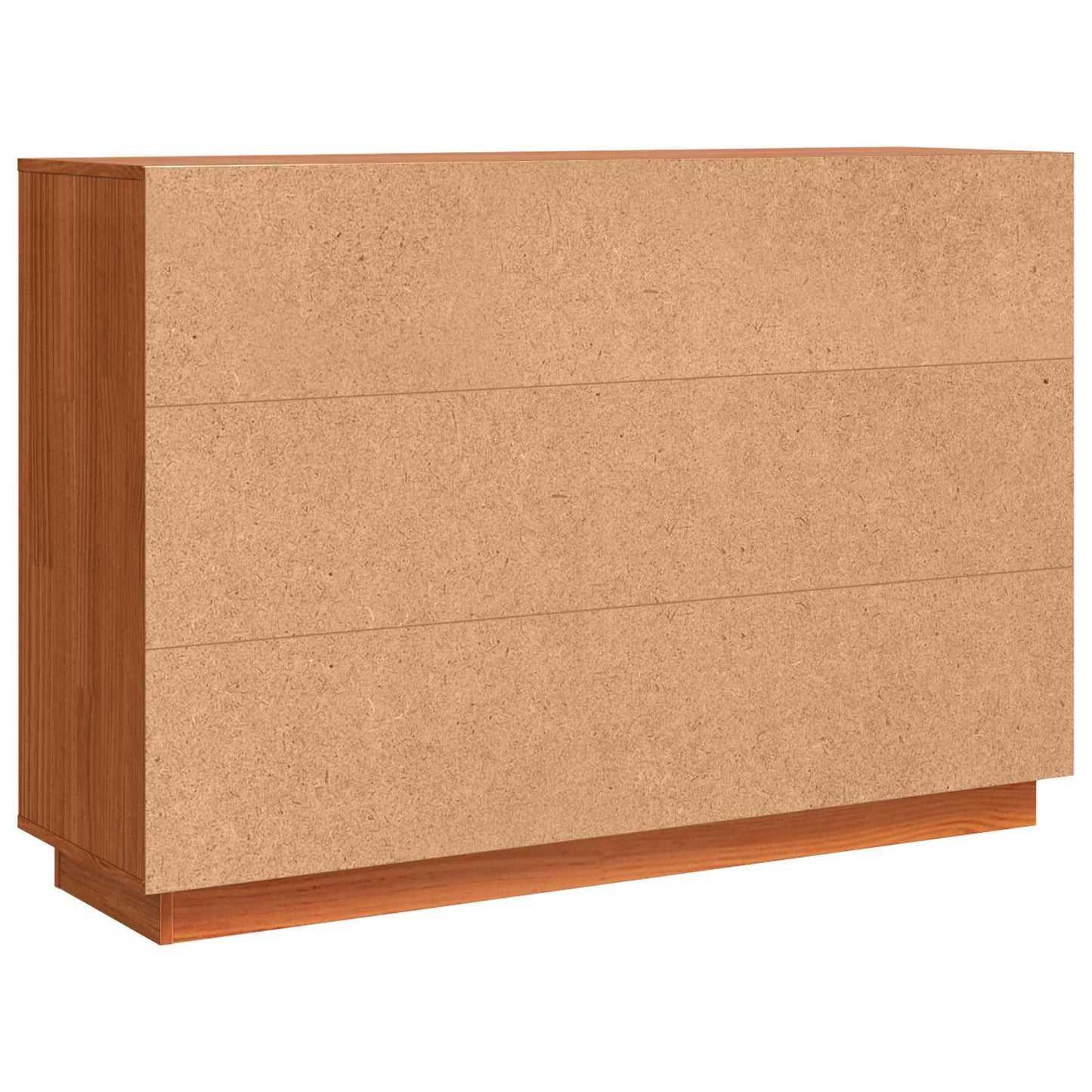 vidaXL Sideboard Brown Oak 111 x 34 x 75 cm Solid Pine Wood