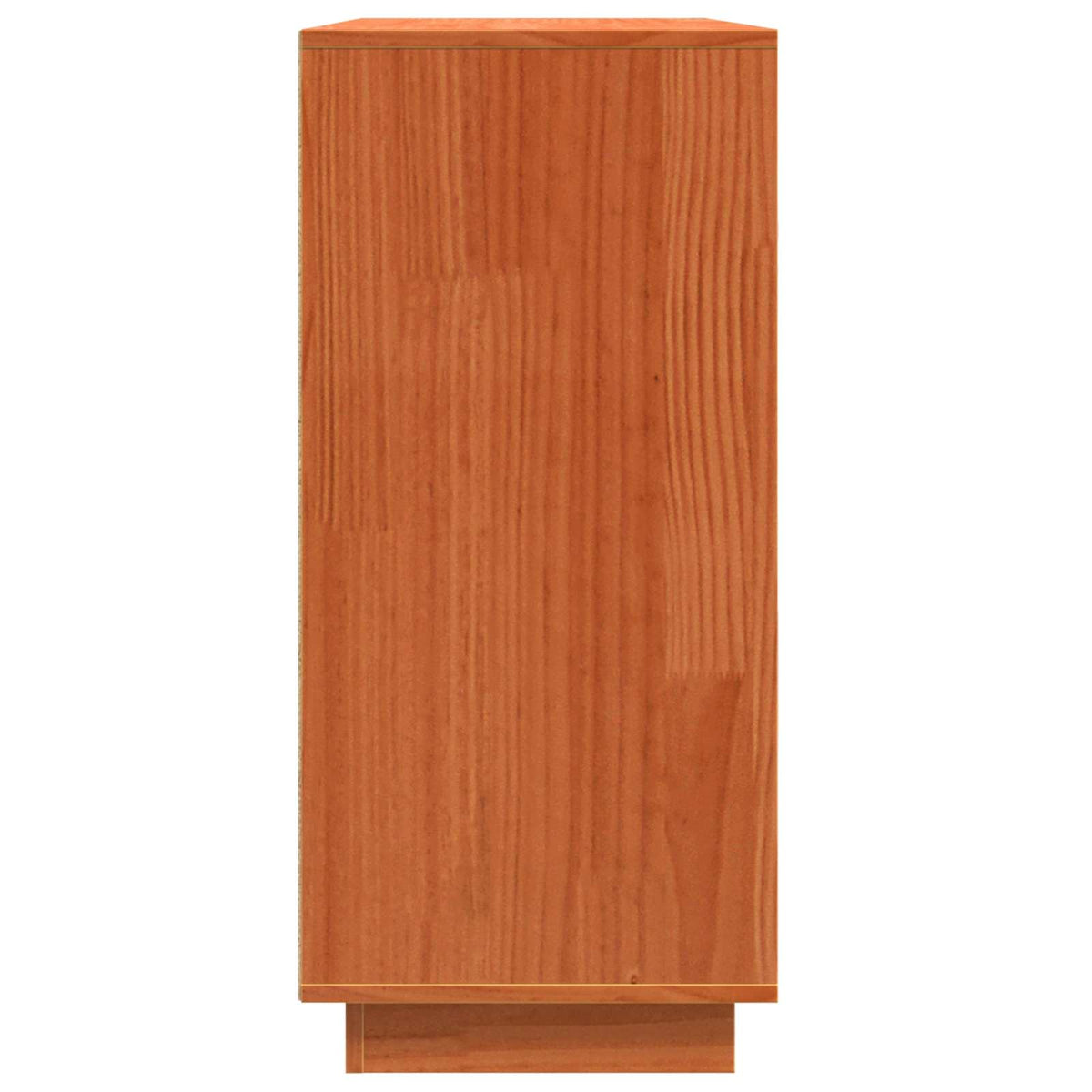 vidaXL Sideboard Brown Oak 111 x 34 x 75 cm Solid Pine Wood
