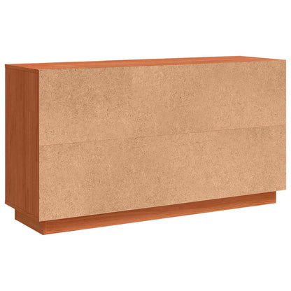 vidaXL Sideboard Brown Oak 111 x 34 x 60 cm Solid Pine Wood